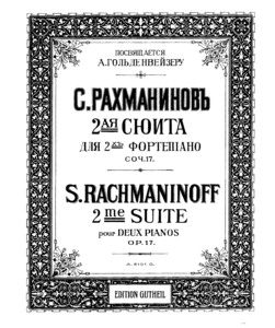 Рахманинов С. Сюита №2 До мажор для двух фортепиано, ор.17