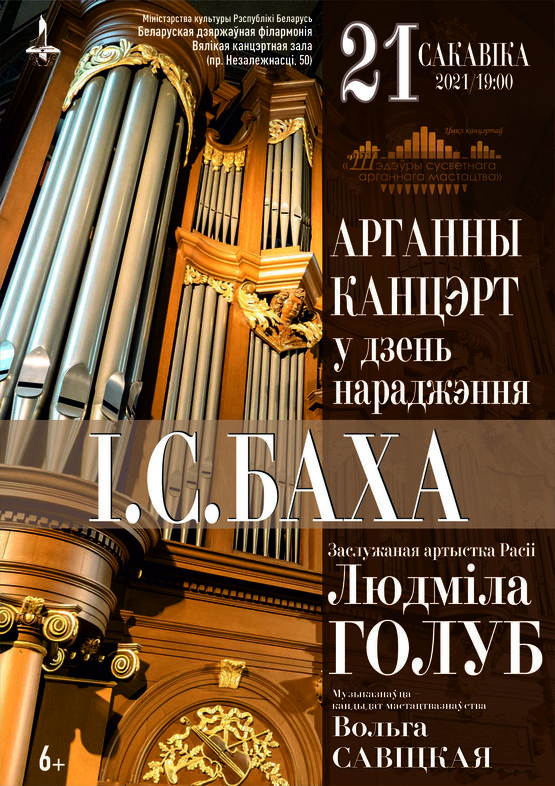 Цикл концертов «Шедевры мирового органного искусства»: заслуженная артистка России Людмила Голуб